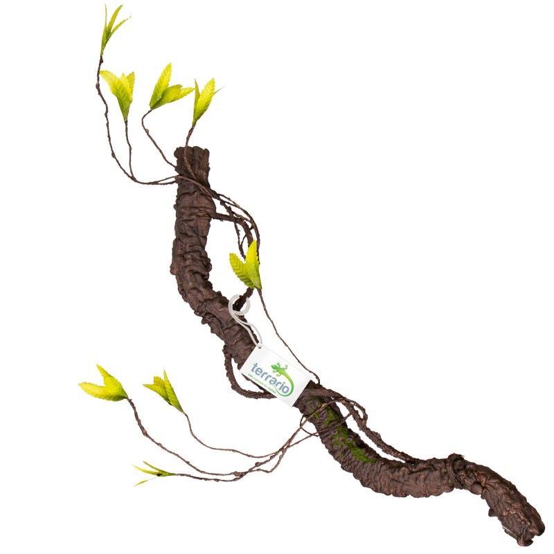 Terrario Artificial Branch with Leaves